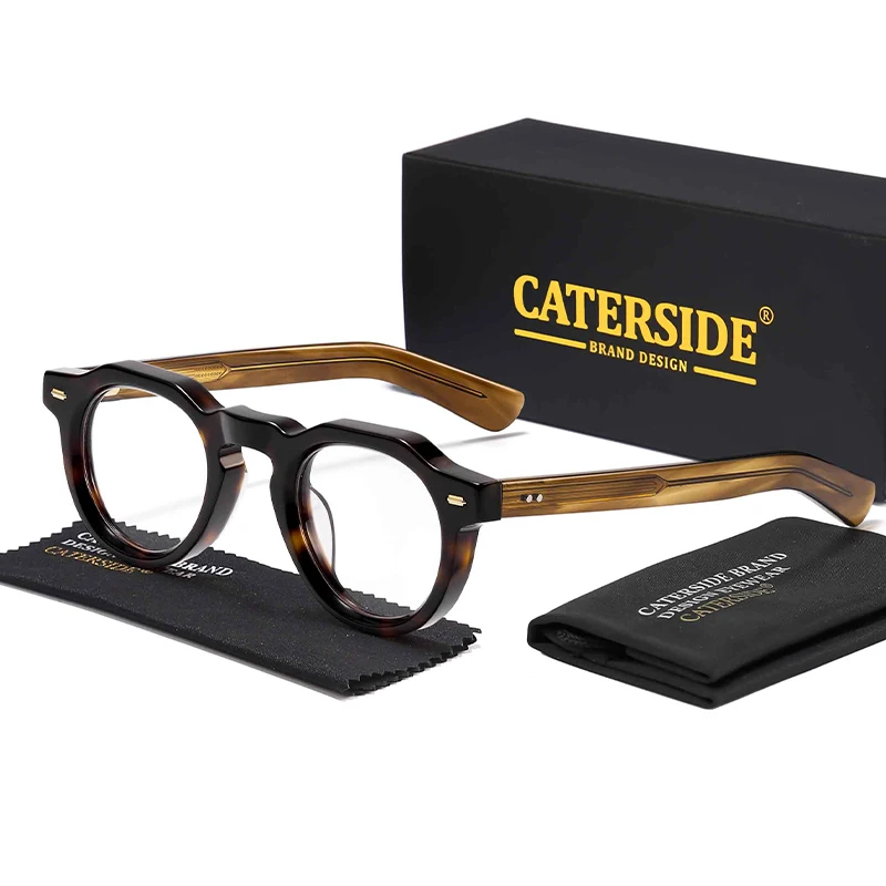 CATERSIDE Round Men's Optical Eyeglass Frame